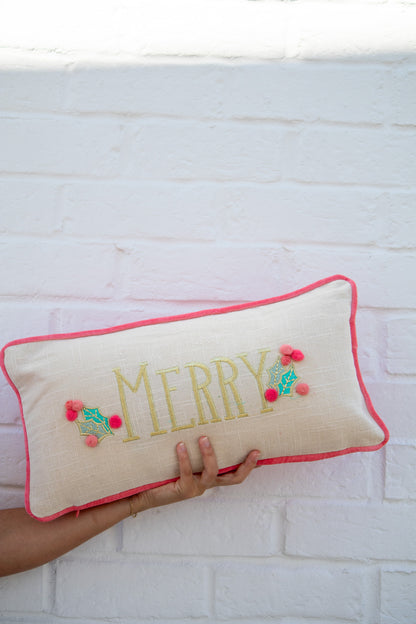 "Merry" Christmas Pillow