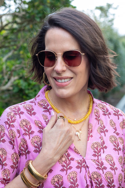 Purple Blooms Caftan Dress