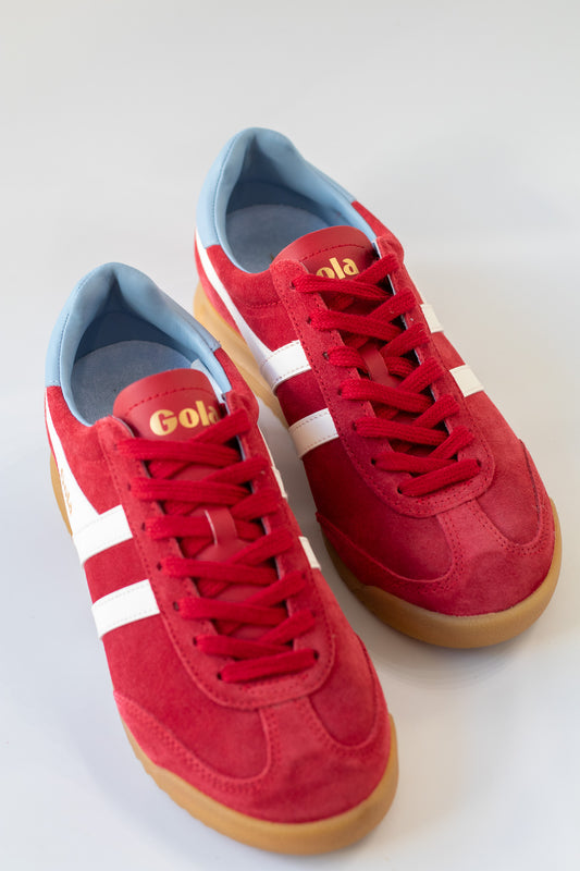 Gola Classics Women's Torpedo Sneakers In Red/Off White/Air