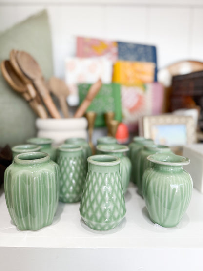 Jade Stoneware Vase, 3 Styles