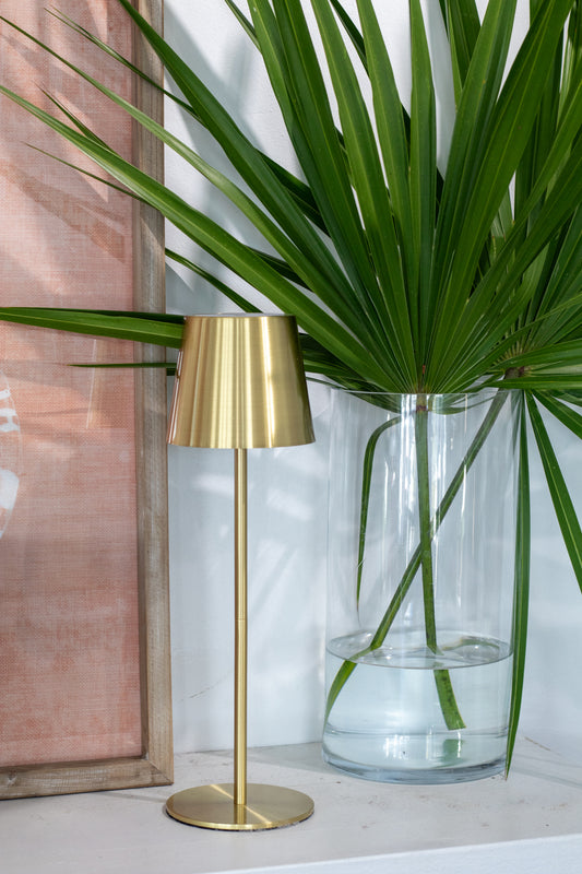 Rechargeable Gold Brass Table Lamp
