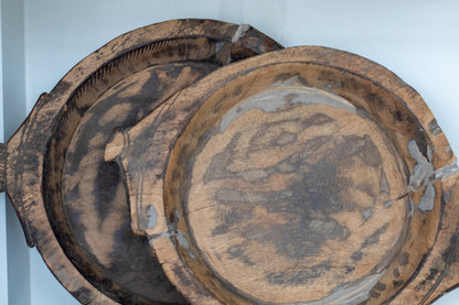 Vintage Natural Dough Bowl