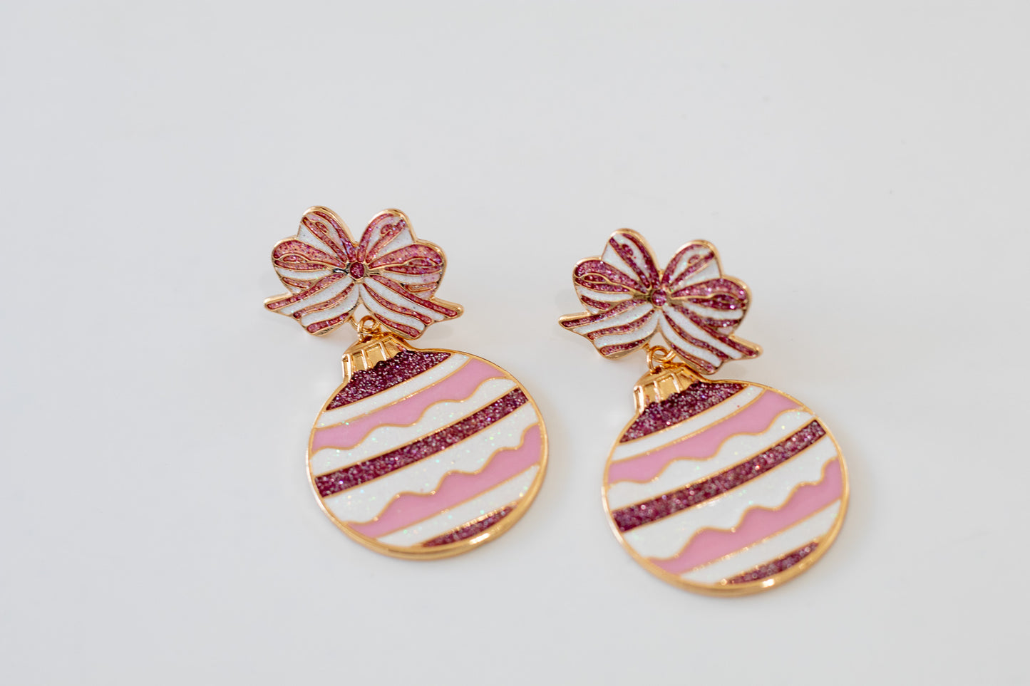 Pink Ornament Earrings