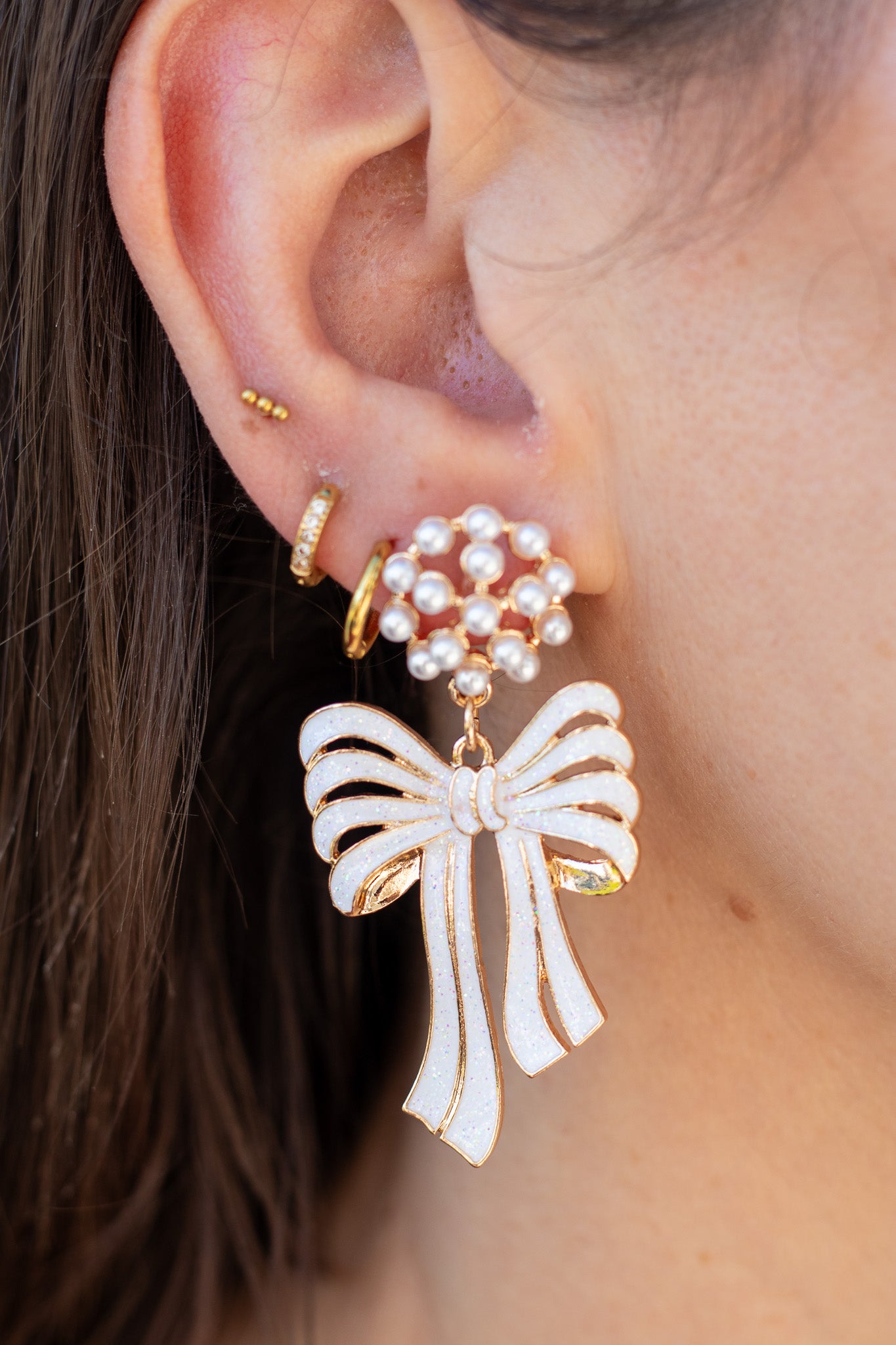 Christmas Bow Earrings