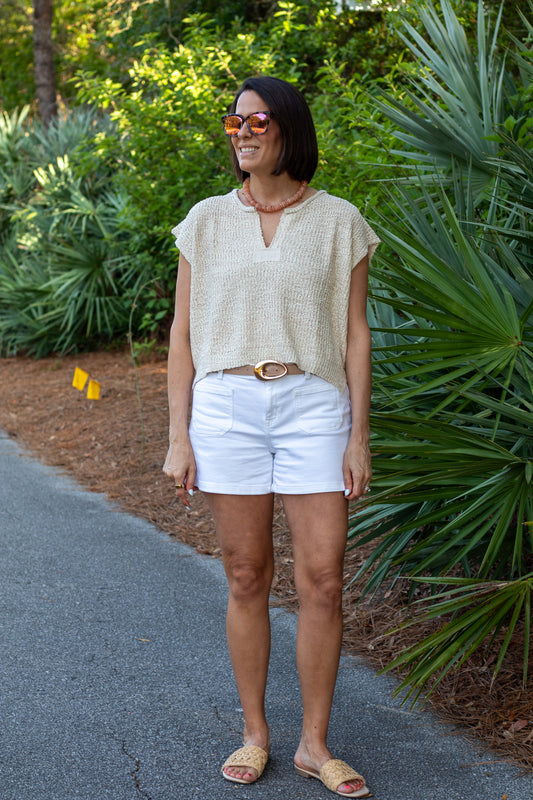Oatmeal Sleeveless Sweater