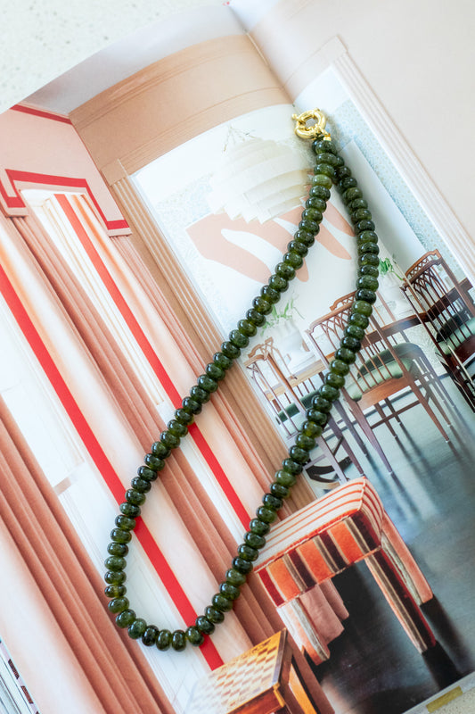 Olive Green Candy Necklace