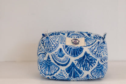 Blue Scallop Cosmetic Bag