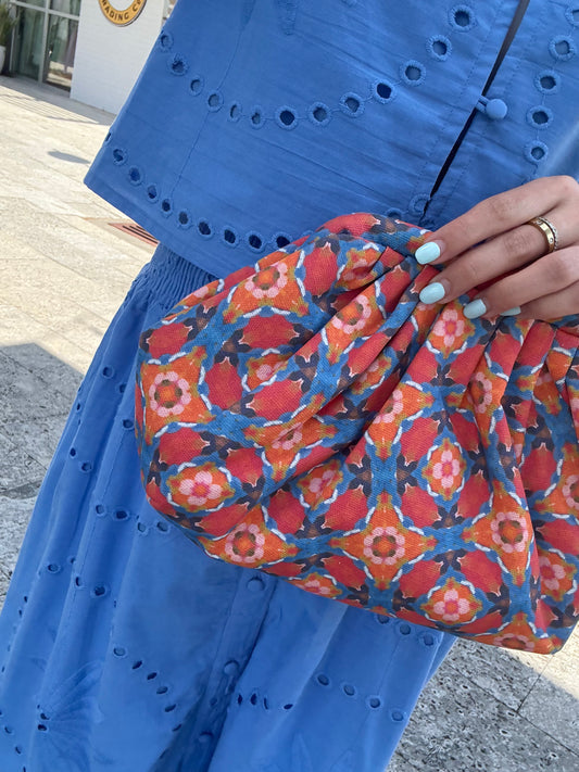 Dumpling Clutch in Midnight in Paris