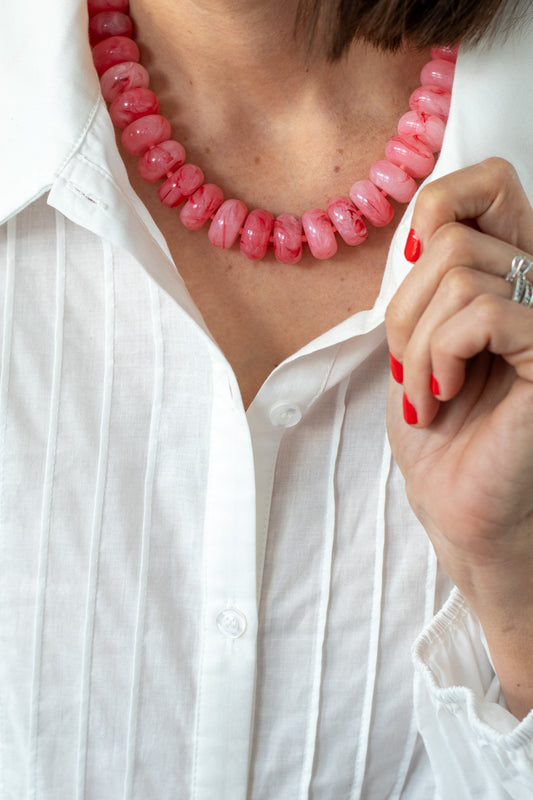 Bubblegum Breeze Beaded Necklace
