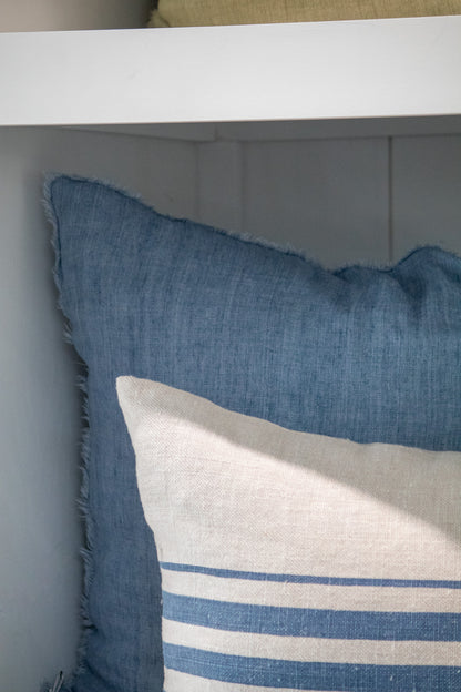 Coastal Lines Blue and taupe Lumbar