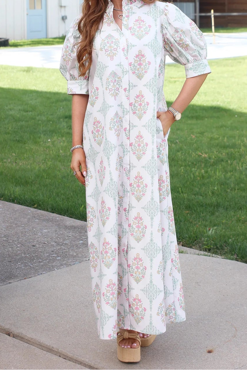 Claire Garden Shirt Dress