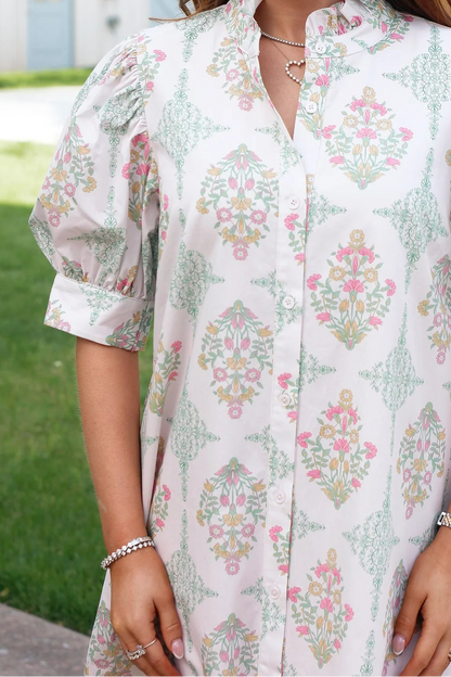 Claire Garden Shirt Dress