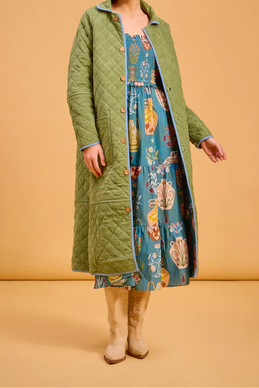 Olivia by Livro Quilted Coat in Market Muse