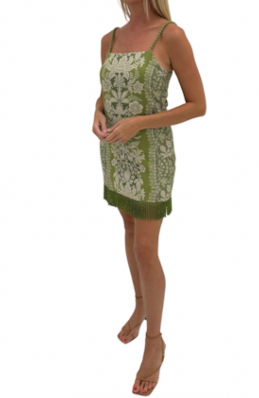 Anna Cate Parker Mini Dress in Green