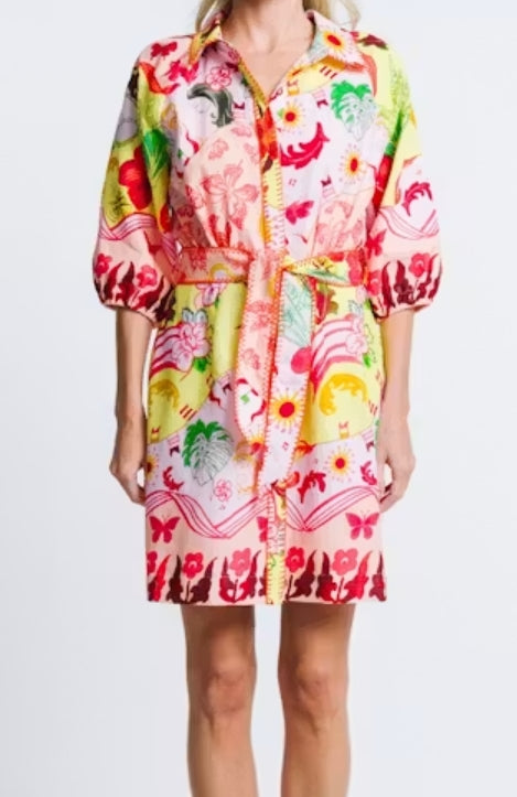 The Garden Party Shirt Dress