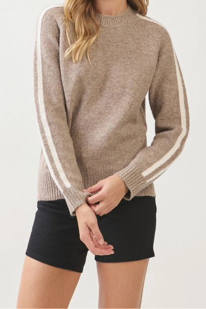 The Hadley Stripe Sleeve Sweater