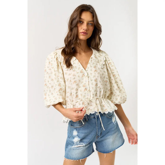 Flirty Floral Top