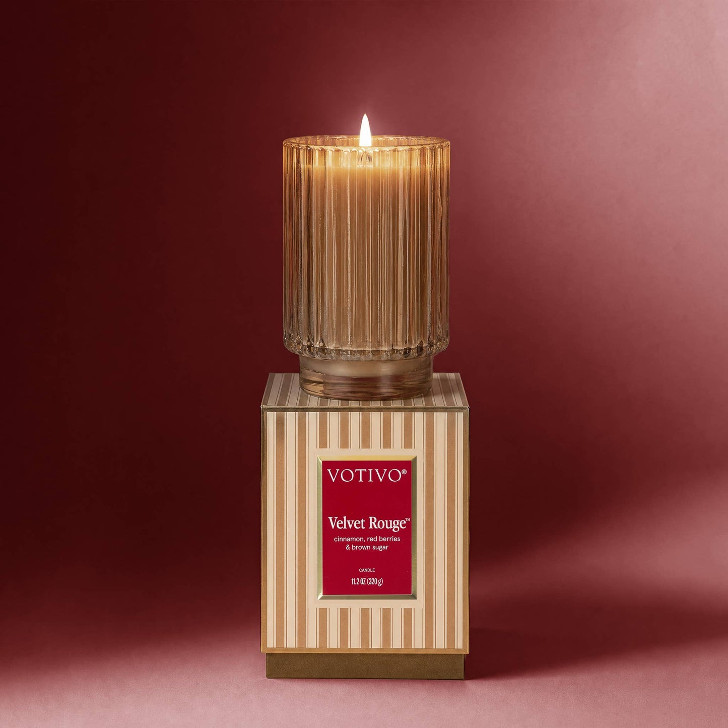 Velvet Rouge Christmas Candle