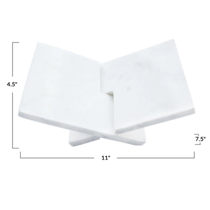 Interlocking Marble Book Stand