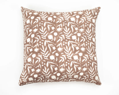 Aja Floral Block Print Pillow