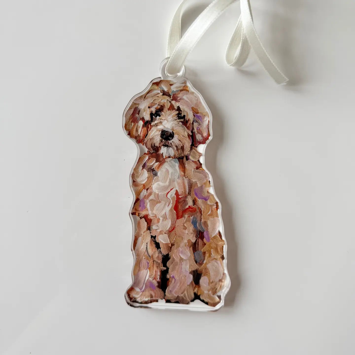 Acrylic Goldendoodle Ornament
