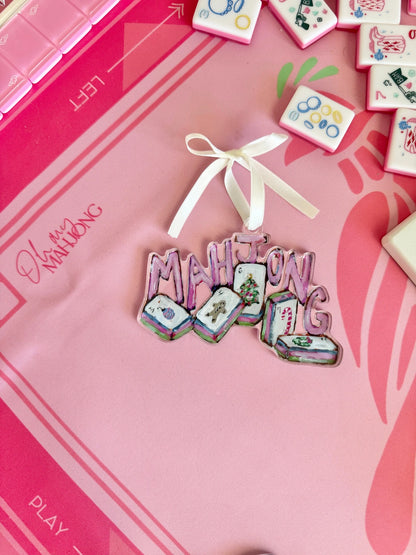 Christmas Mahjong Acrylic Ornament