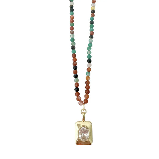 Autumn Stone Pendant Necklace