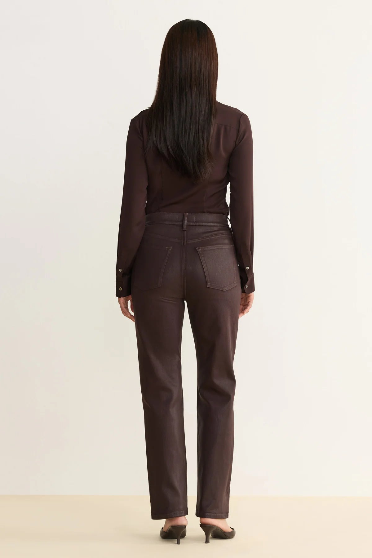 Coated Americano Straight Jeans