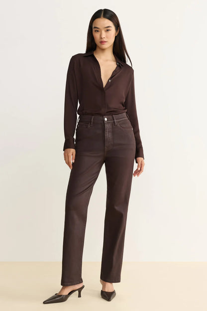 Coated Americano Straight Jeans