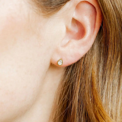 Claire Pear Stud Earrings