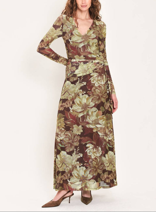 The Autumn Garden Floral Maxi Dress