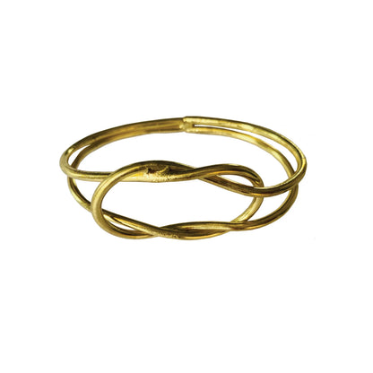 Gold Twisted Knot Napkin Rings, Set of 4