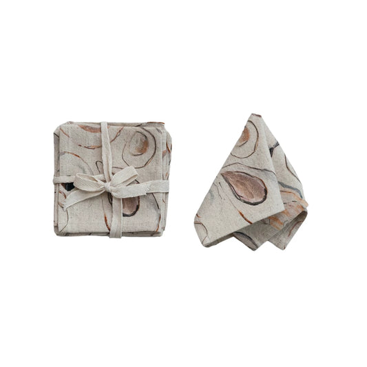 Set Of Four Cocktail Napkins