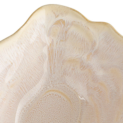 Stoneware Oyster Shell Shaped Bowl