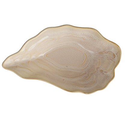 Stoneware Oyster Shell Shaped Bowl
