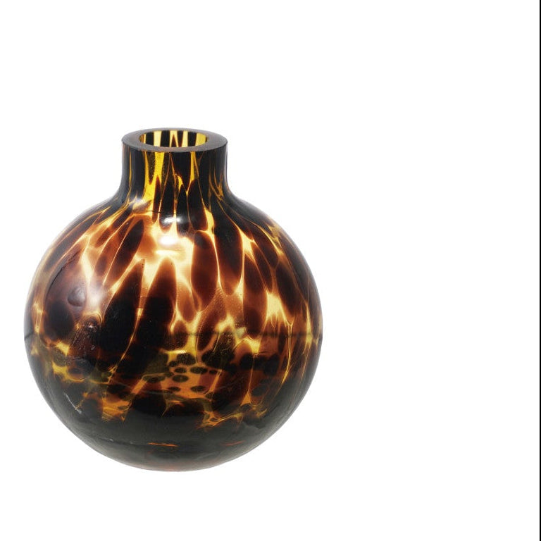Petite Tortoise Glass Round Vase
