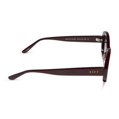 Cherry  sunglasses with 'DIFF' branding on a white background