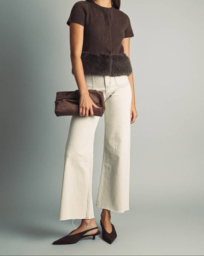 The Sloane Fur Trim Cardigan