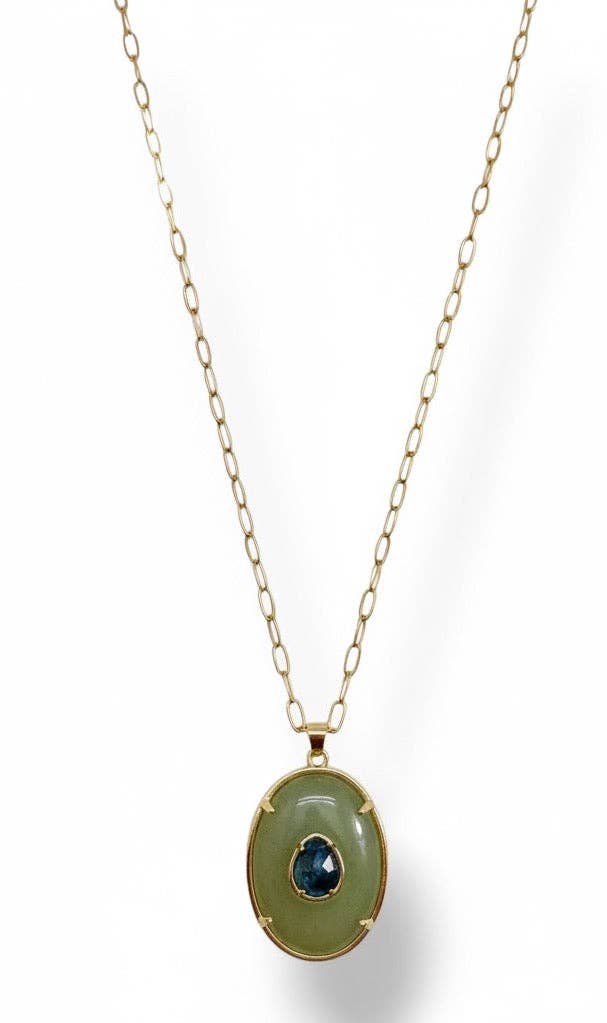 Laguna Pendant Necklace - Green