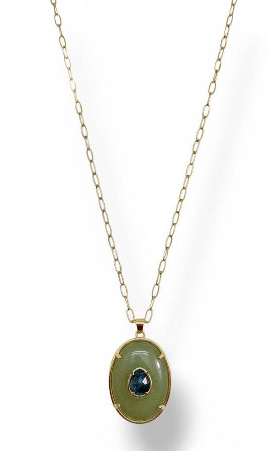 Laguna Pendant Necklace - Green