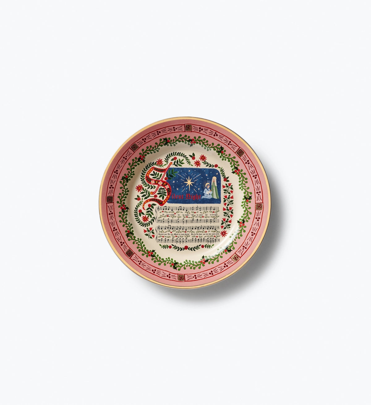 Silent Night Porcelain Dessert Plate