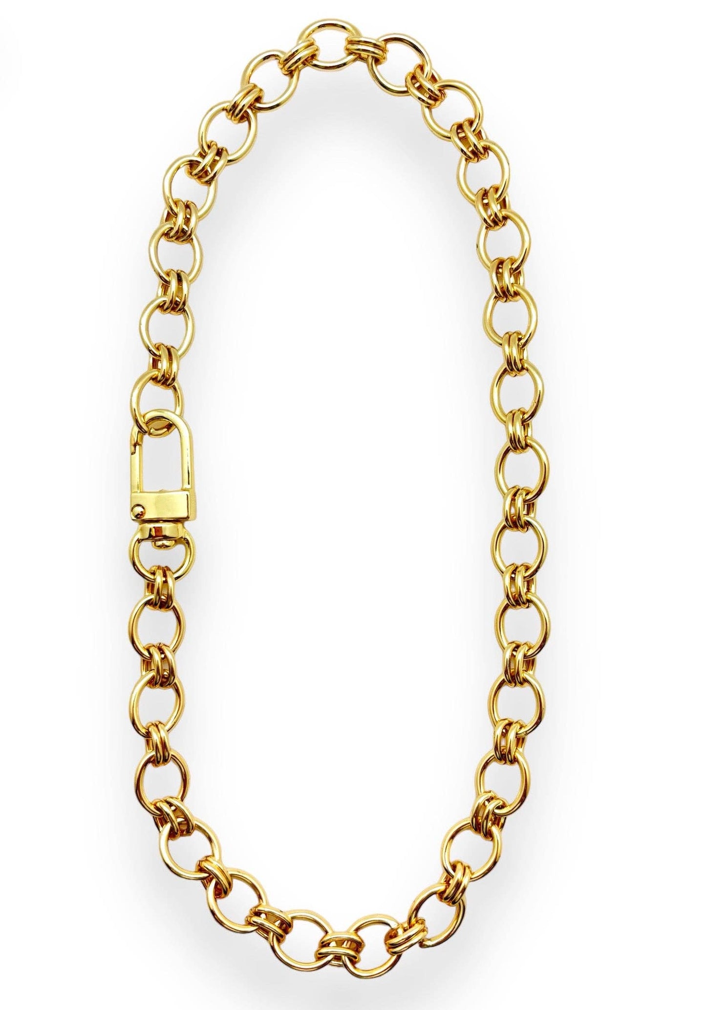 Interlocking Chain Necklace: 20"