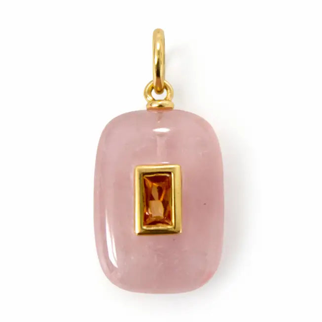 Blush Quartz Charm