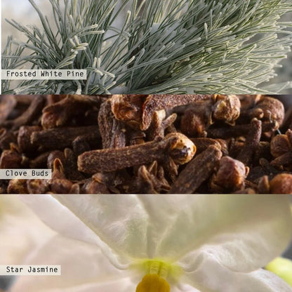 Glittering Garland Glitter Glass Candle