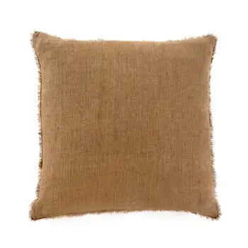 Hazelnut Lina Linen Pillow