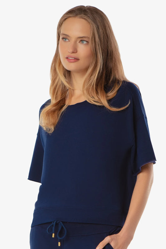 Navy Lounge Pullover Top