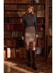 Houndstooth womens skirt