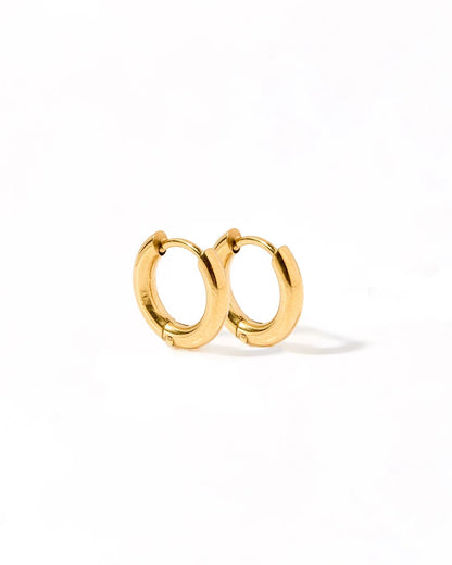 Harley 10mm Gold Hoops