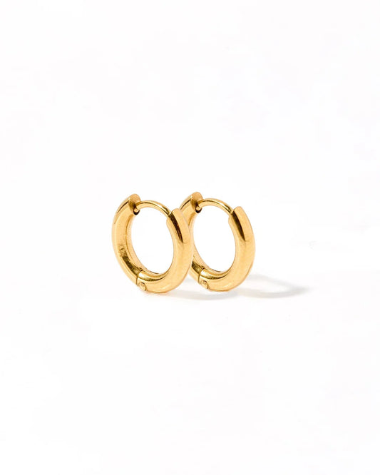 Harley 10mm Gold Hoops