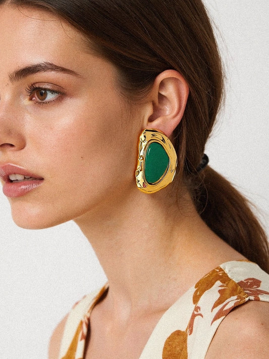 Green Luxe Studs